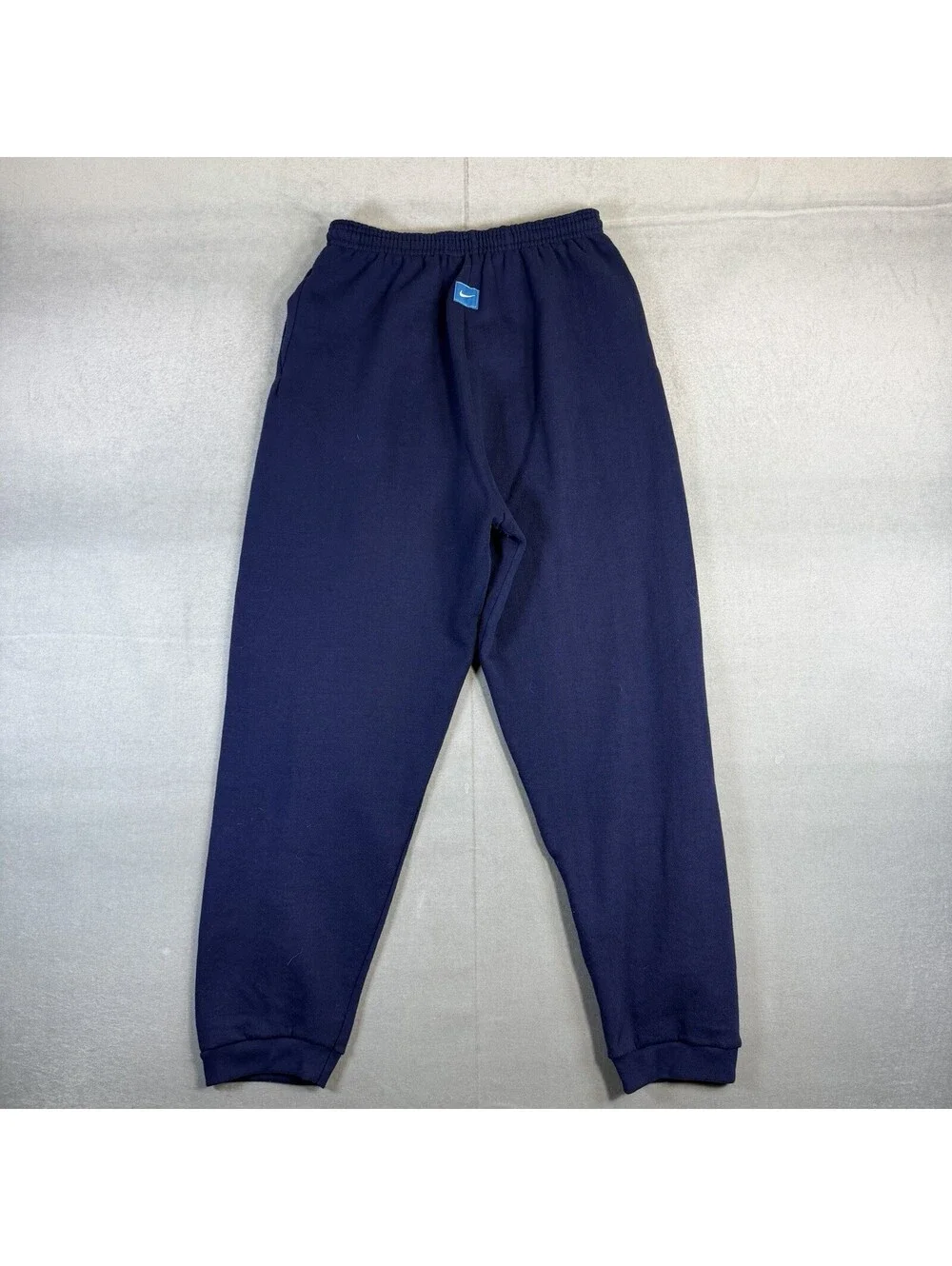 Vintage 90s Nike Sweatpants Youth Boys Large(14) Navy Blue Fleece Made In USA
